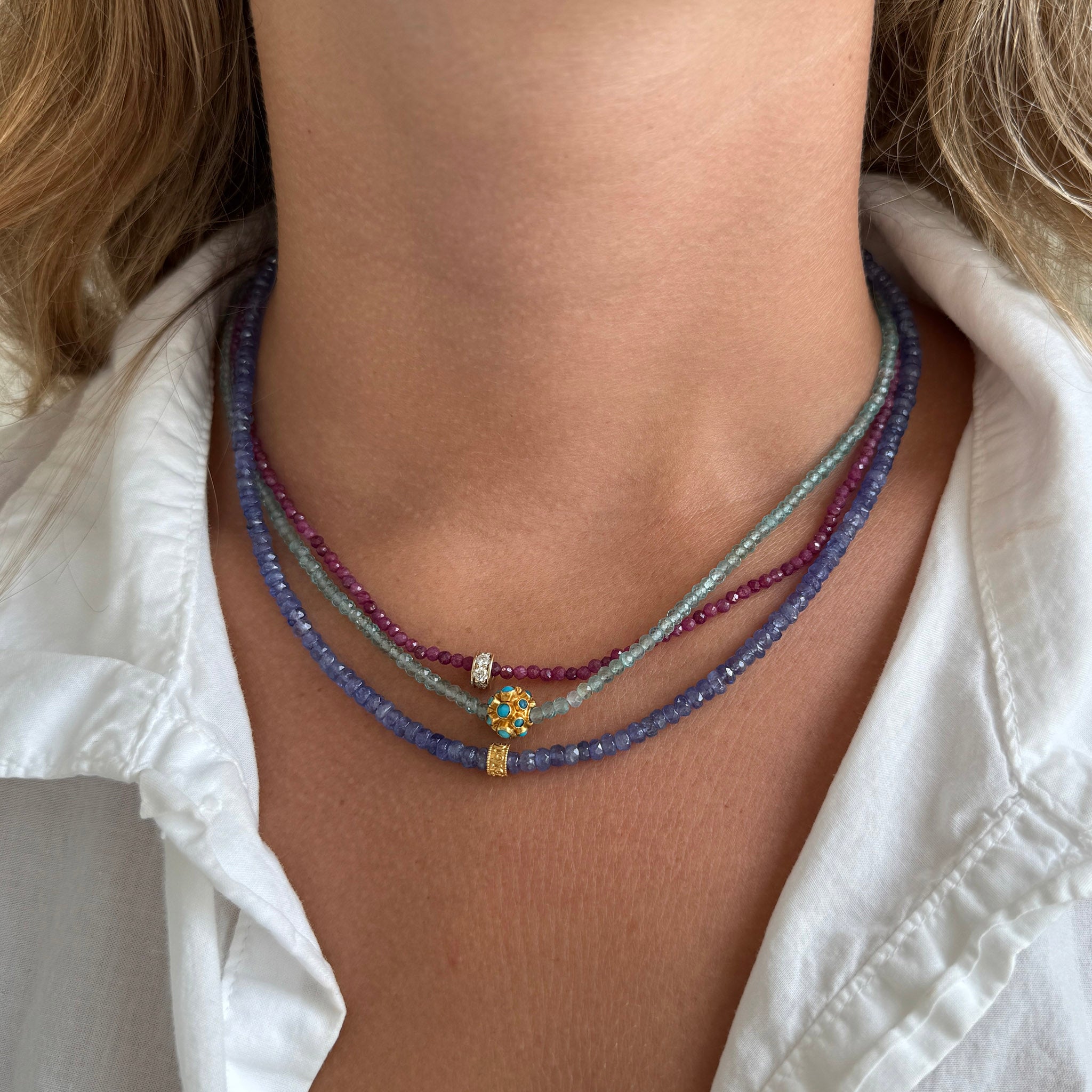 Tippy Stern Fine Art Gemstone Beaded Necklace