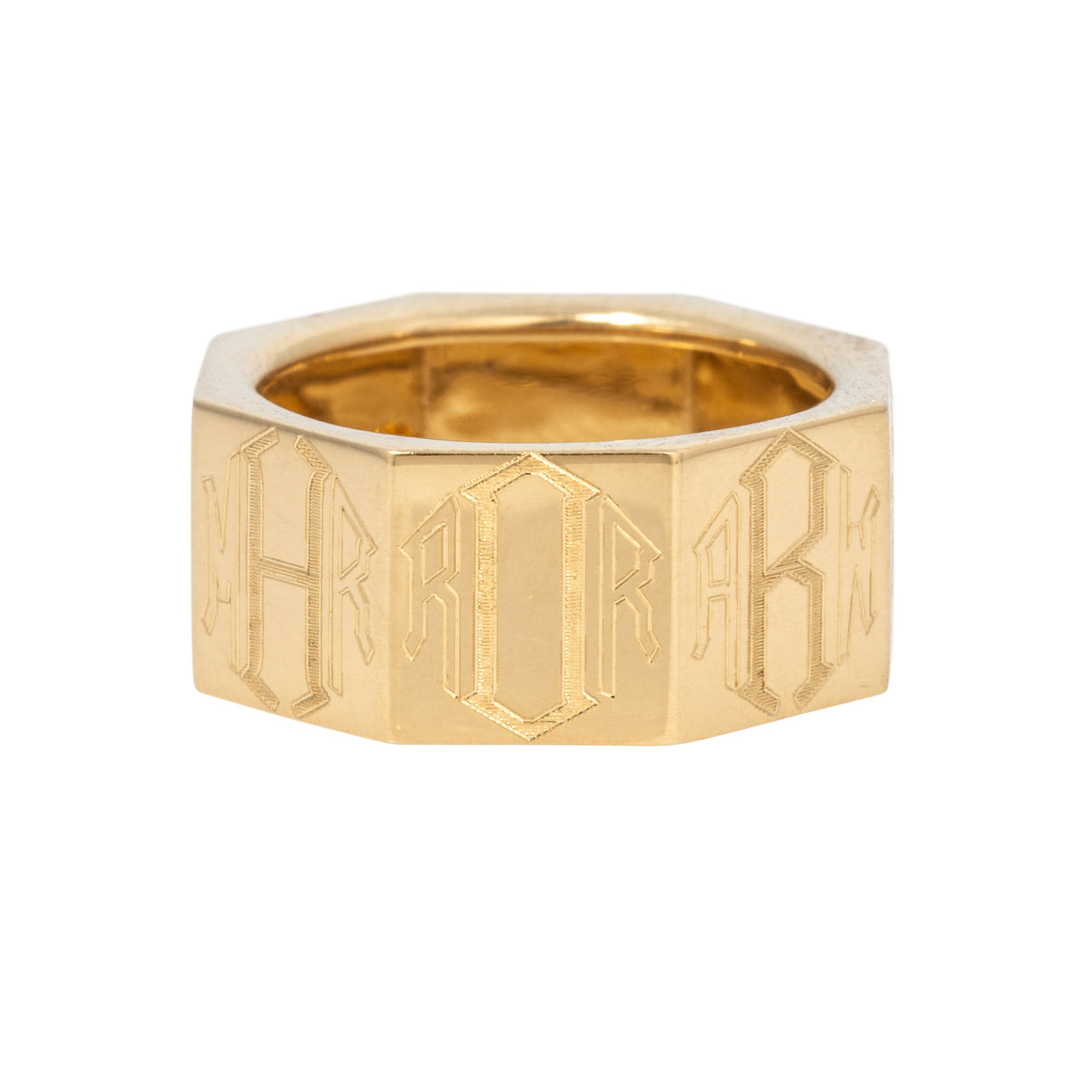 Personalized 14K Gold Family Ring