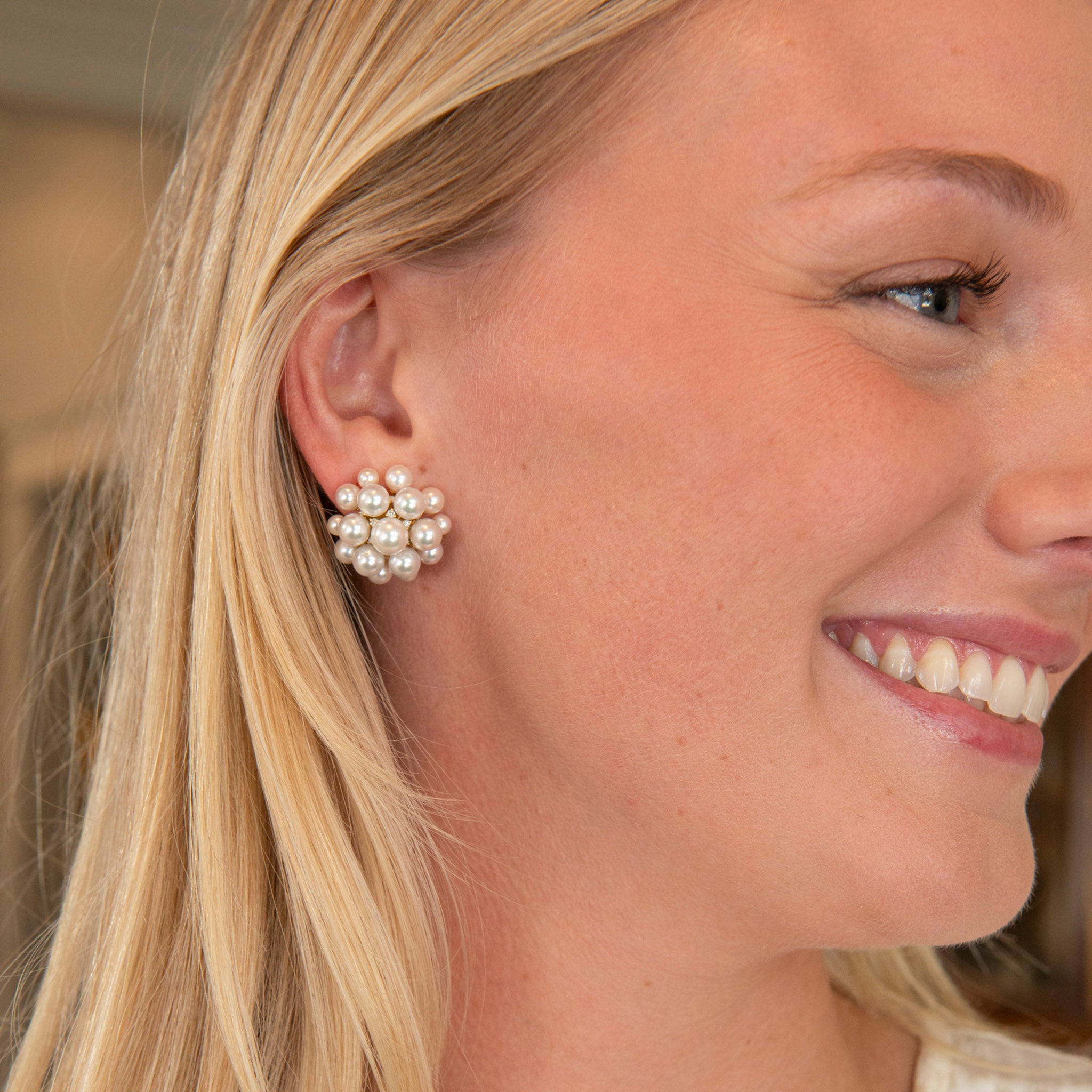 Paul Morelli Pearl Orbit Clip Earrings