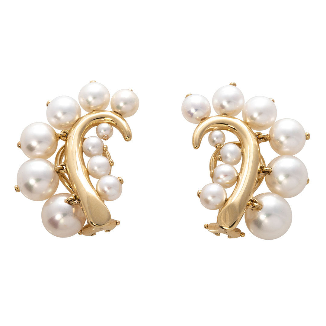 Seaman Schepps Pearl Lily of the Valley Earrings