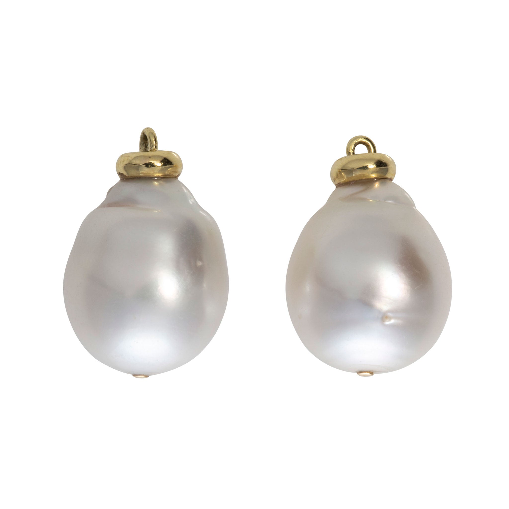 Mazza Baroque South Sea Pearl 18K Gold Earring Charms