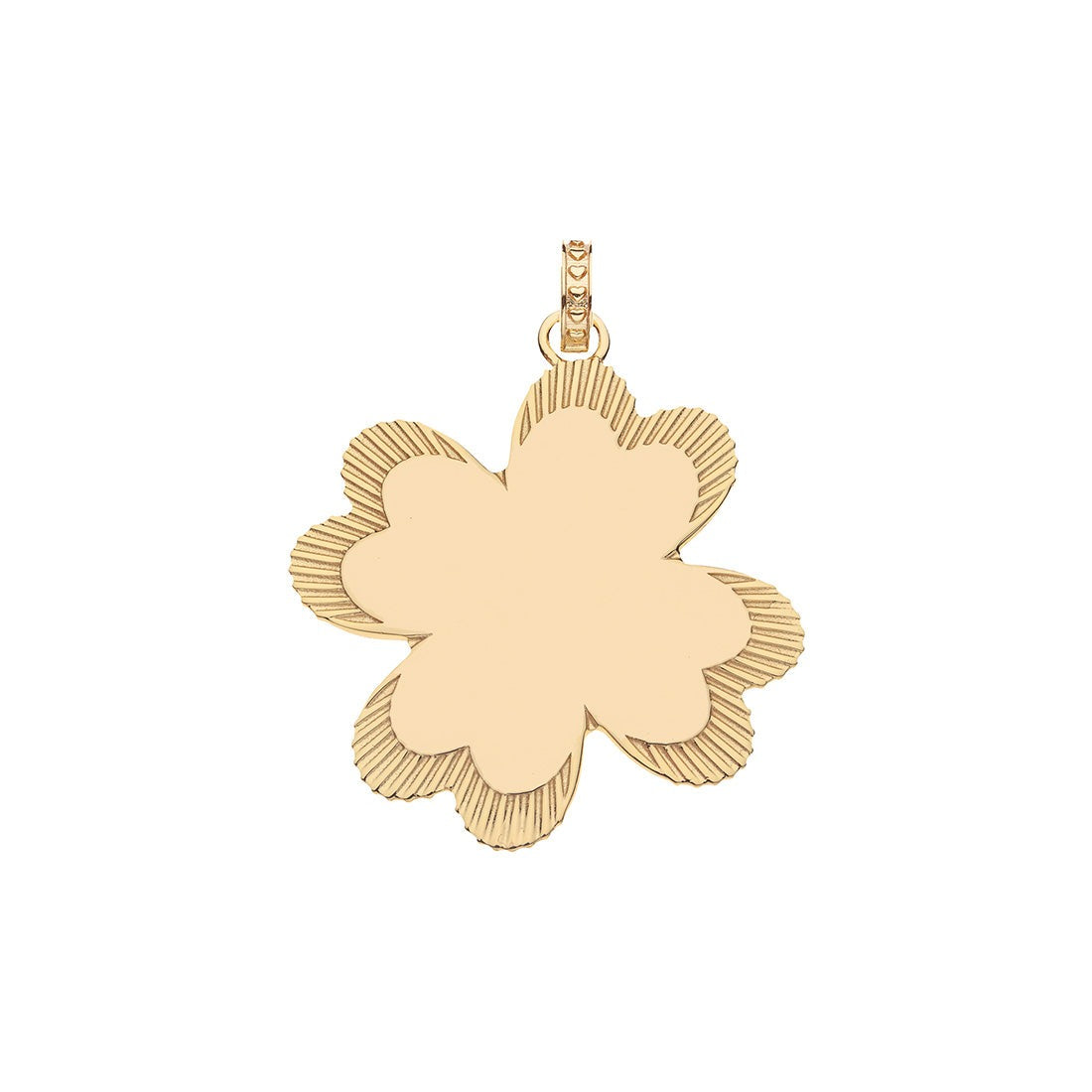 Jane Win LUCKY in Love Mother of Pearl Clover Pendant Necklace