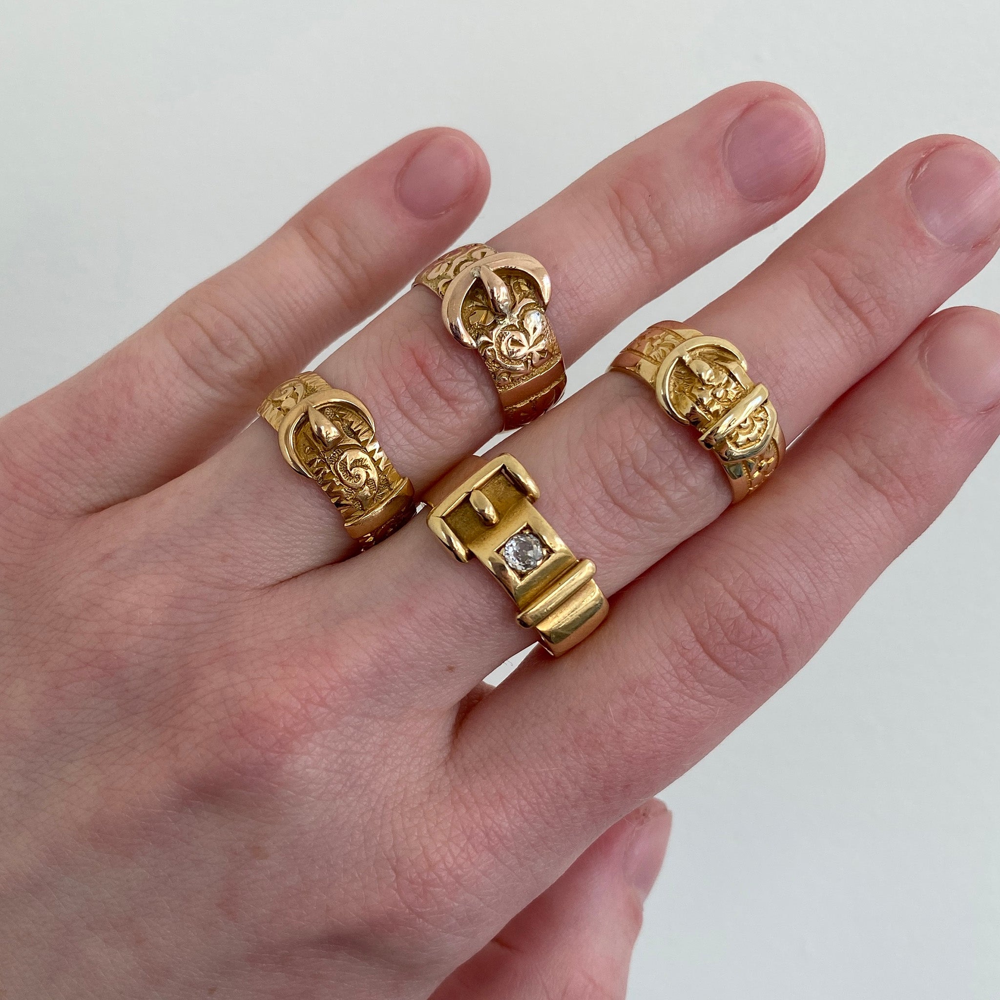 Victorian Belt Buckle Rings
