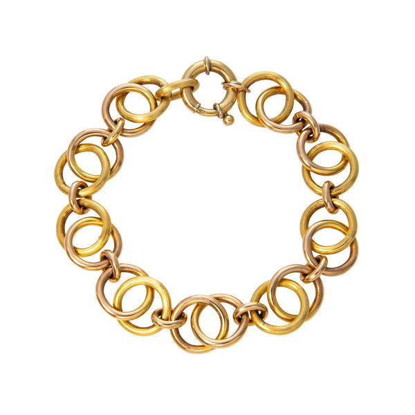 アクセサリー ALT-S Link Circle Bracelet ALT-S Link Circle Bracelet Vintage 18K Gold Interlocked Mixed