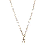 14K Yellow Gold Swivel Clip Cable Link Necklace