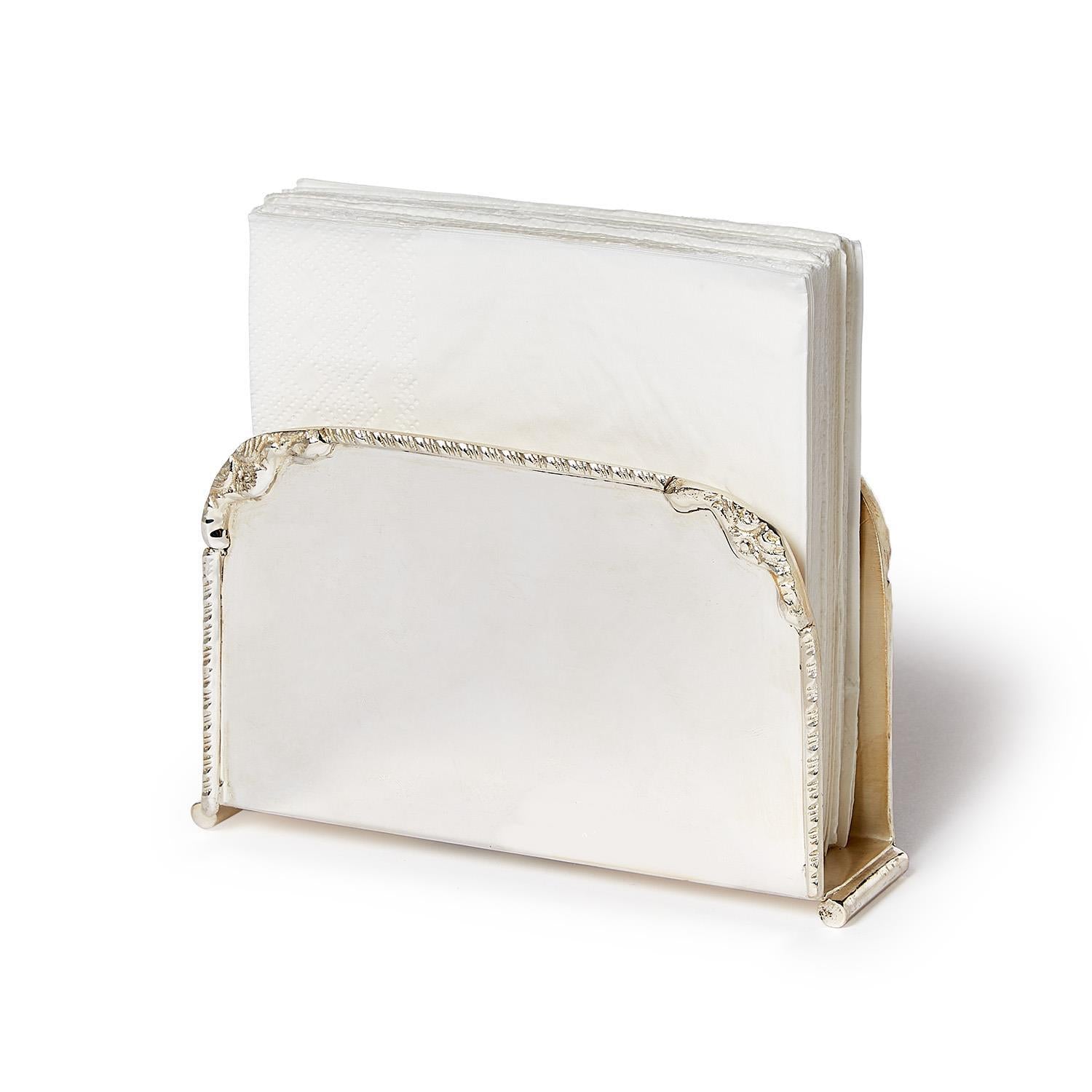 Silver-Plated Banquet Napkin Holder