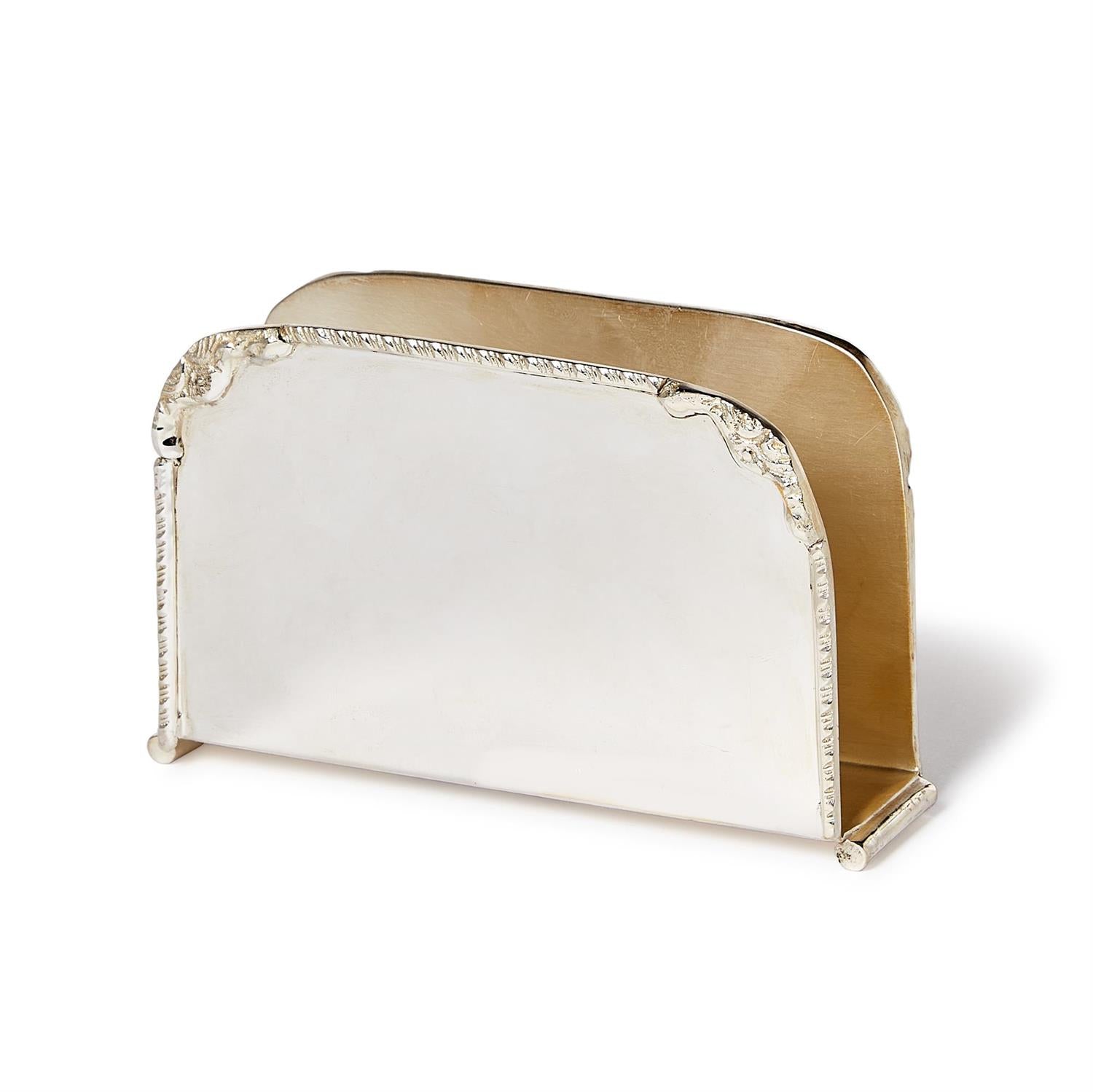 Silver-Plated Banquet Napkin Holder