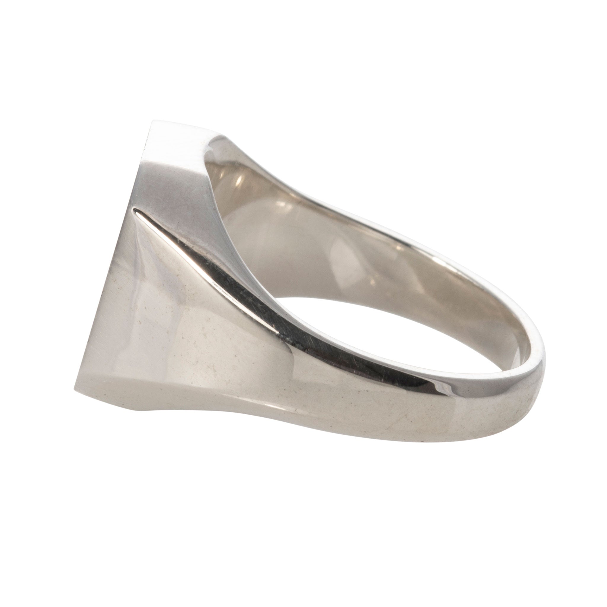 Sterling Silver 12x11mm Octagonal Signet Ring