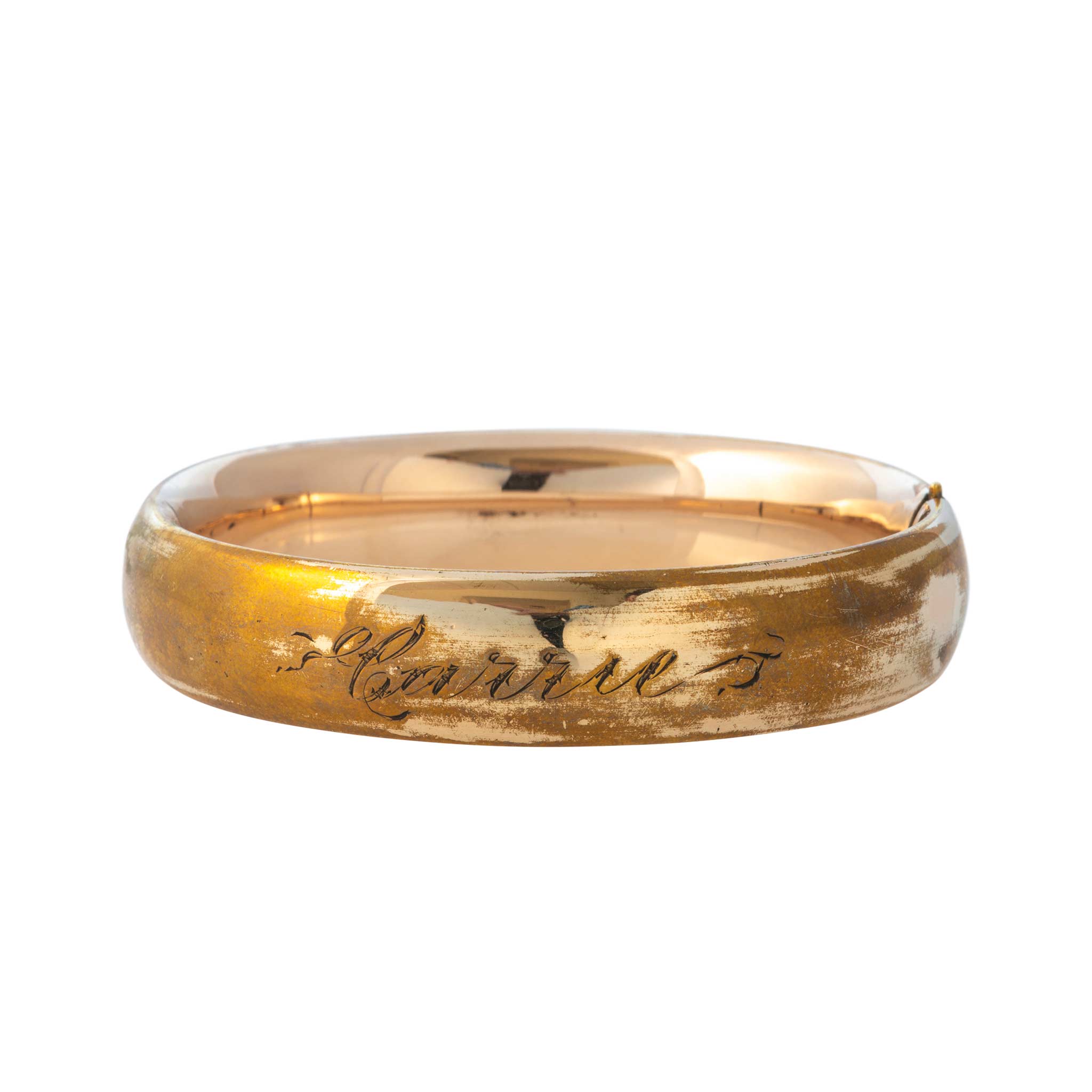 Vintage Gold-Filled Floral Bangle