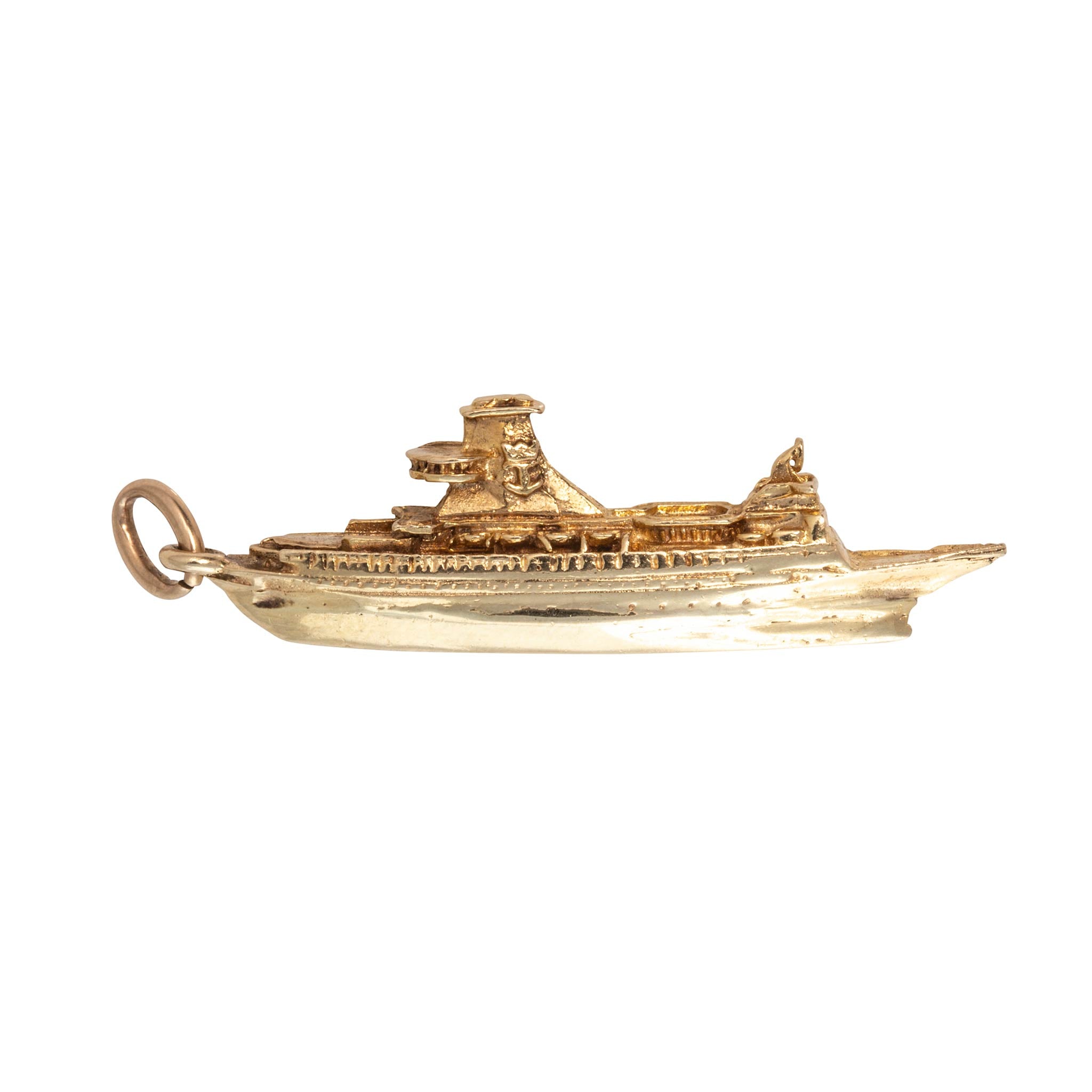 Vintage 14K Gold Cruise Ship Charm