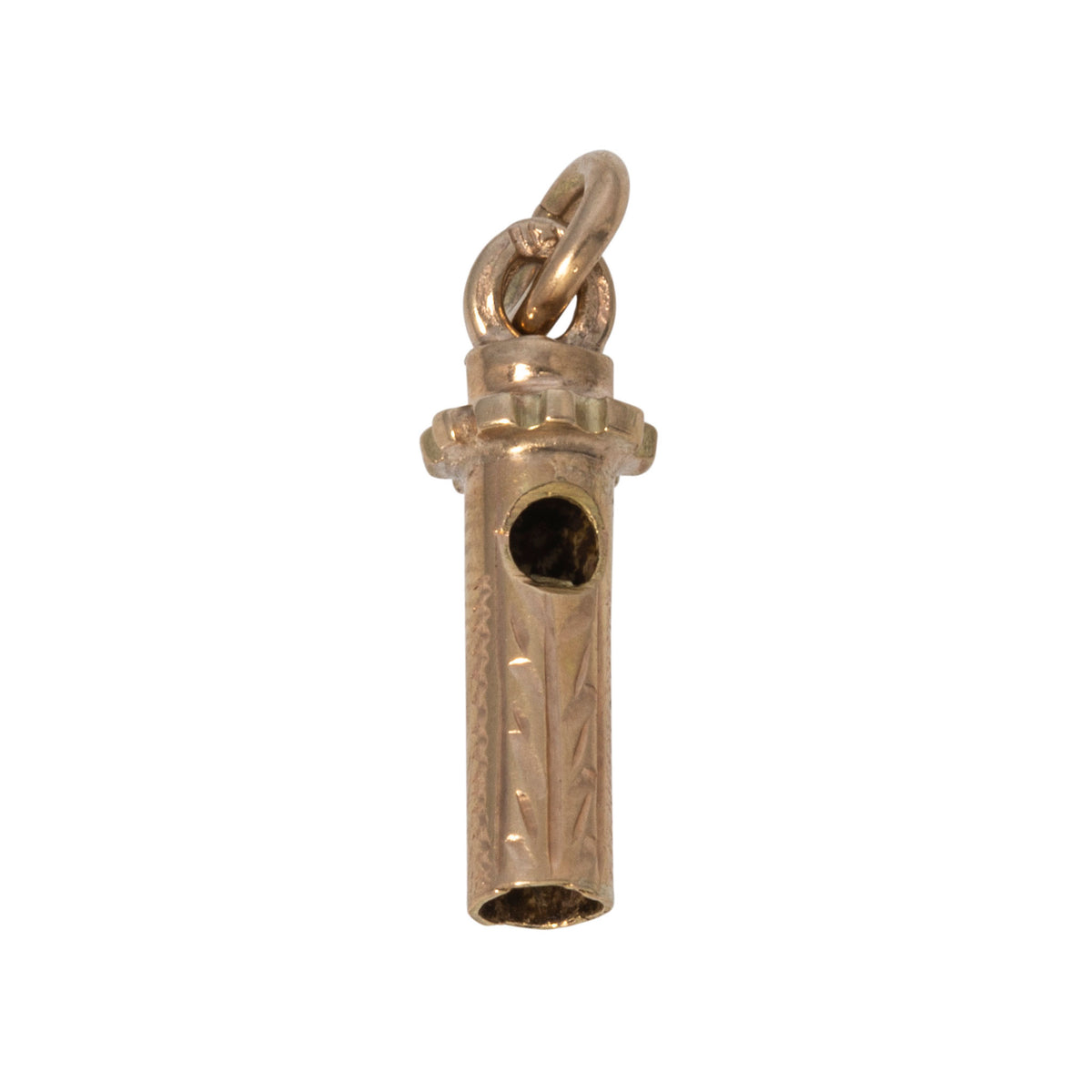 Vintage 14K Gold Whistle Charm