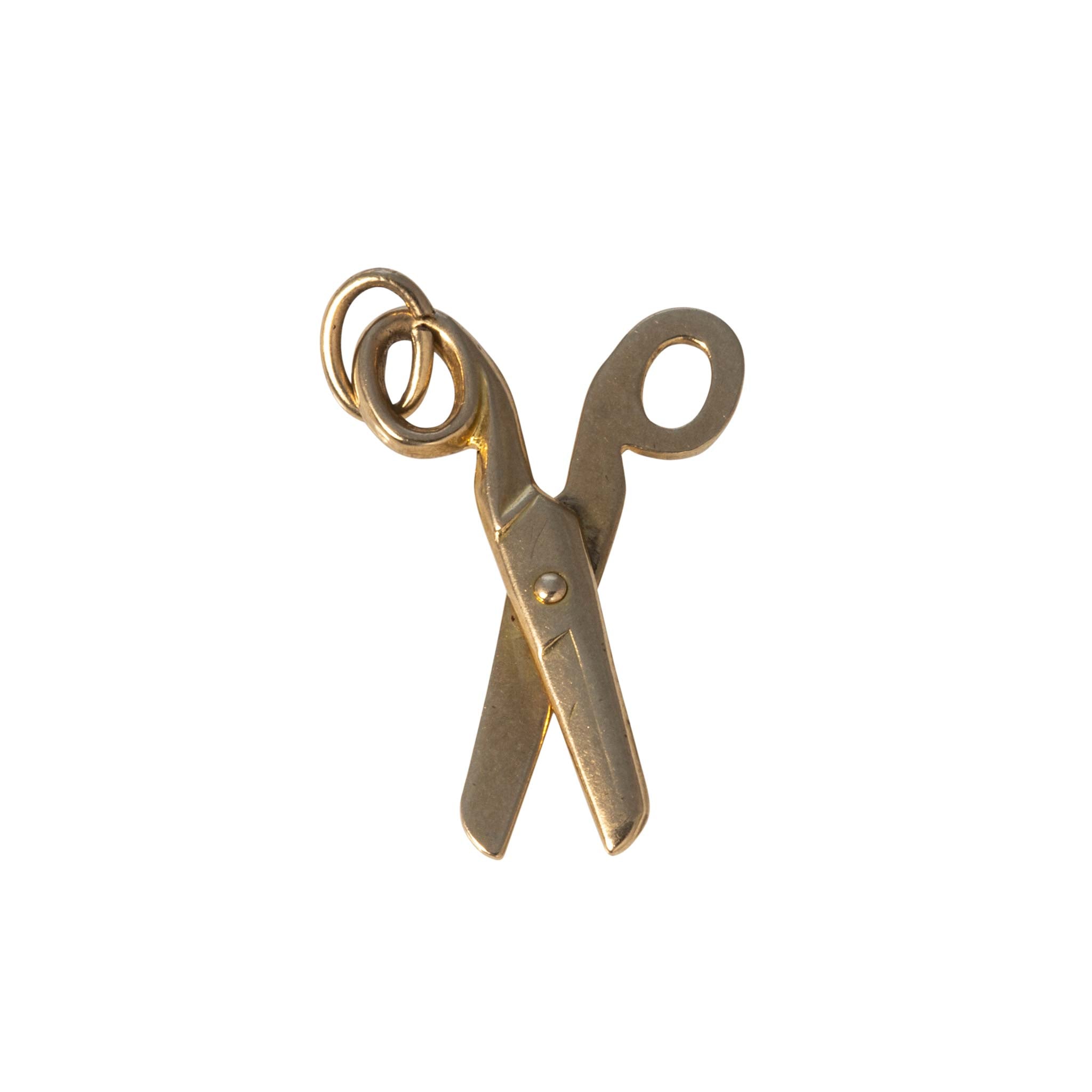 Vintage 14K Gold Scissors Charm
