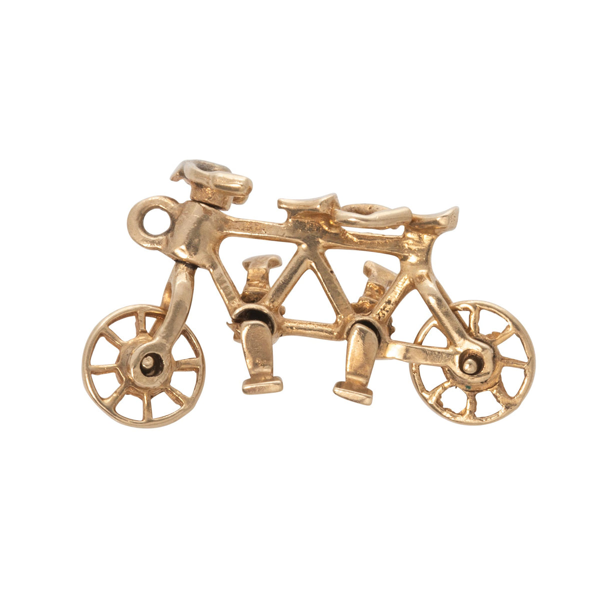 Vintage 14K Gold Tandem Bike Charm