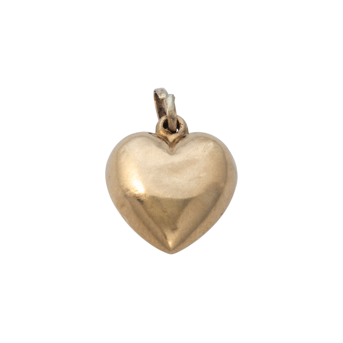 Vintage 14K Gold Puffed Heart Charm