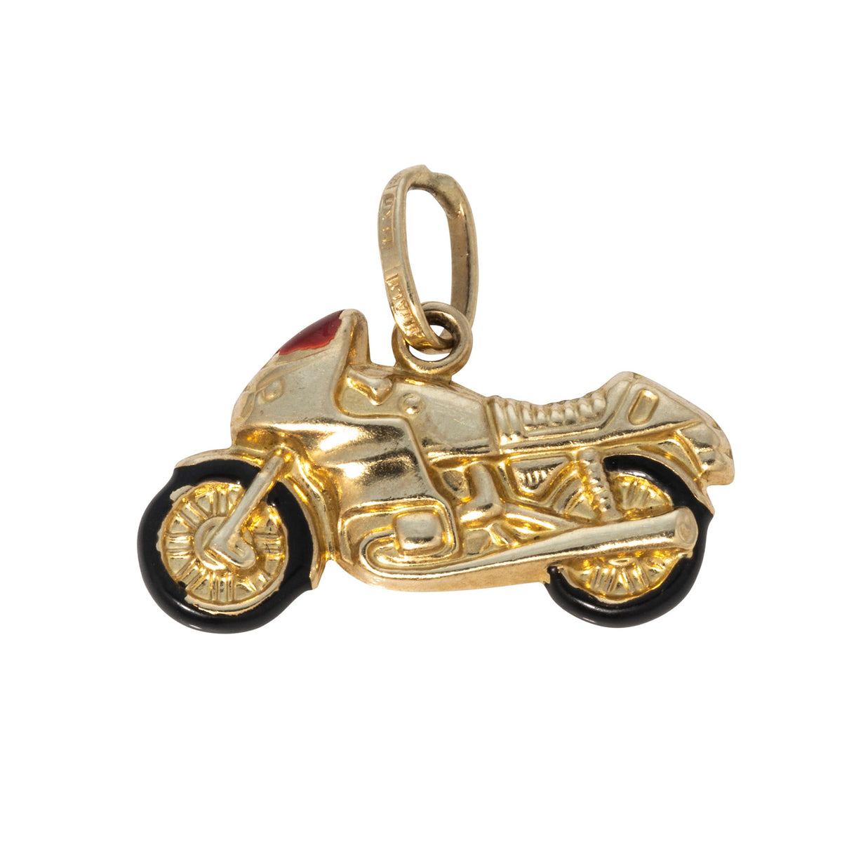 Vintage 14K Gold Motorcycle Charm