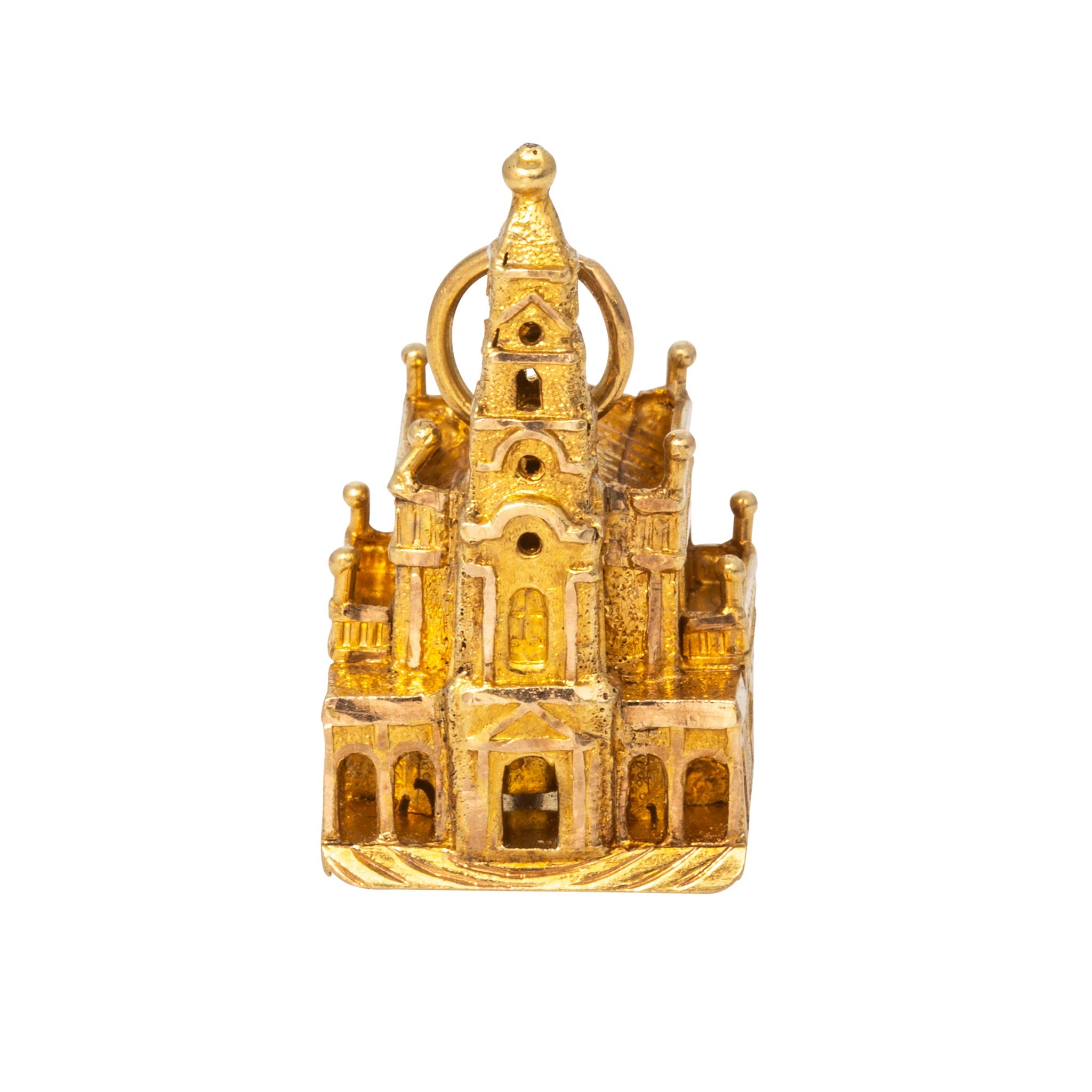 Vintage 18K Gold Basilica de Fátima Charm