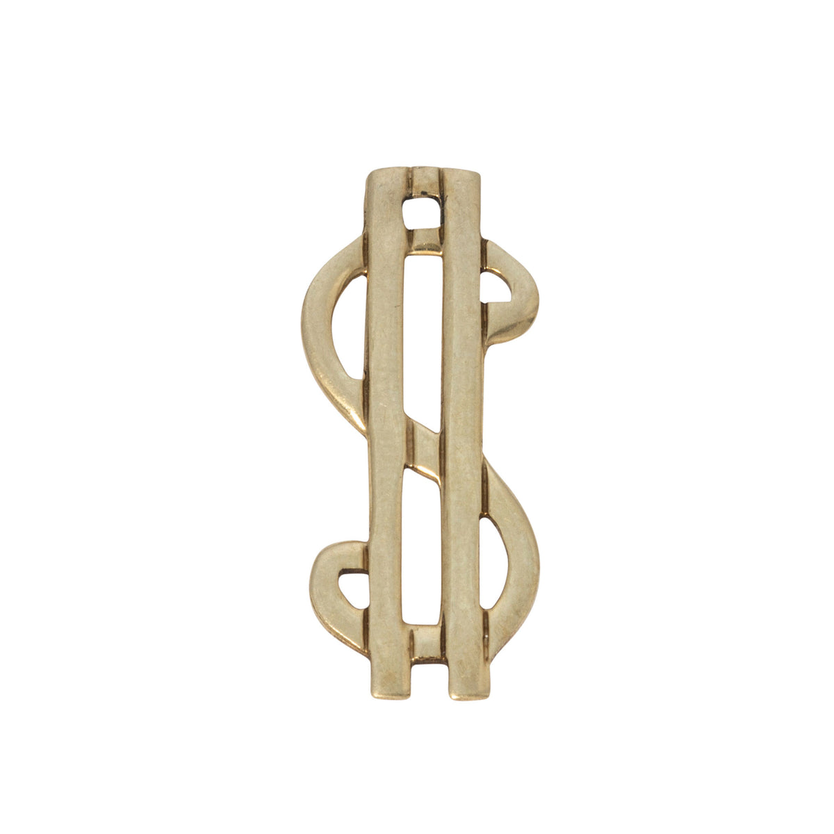 Vintage 10K Gold $ Dollar Sign Charm