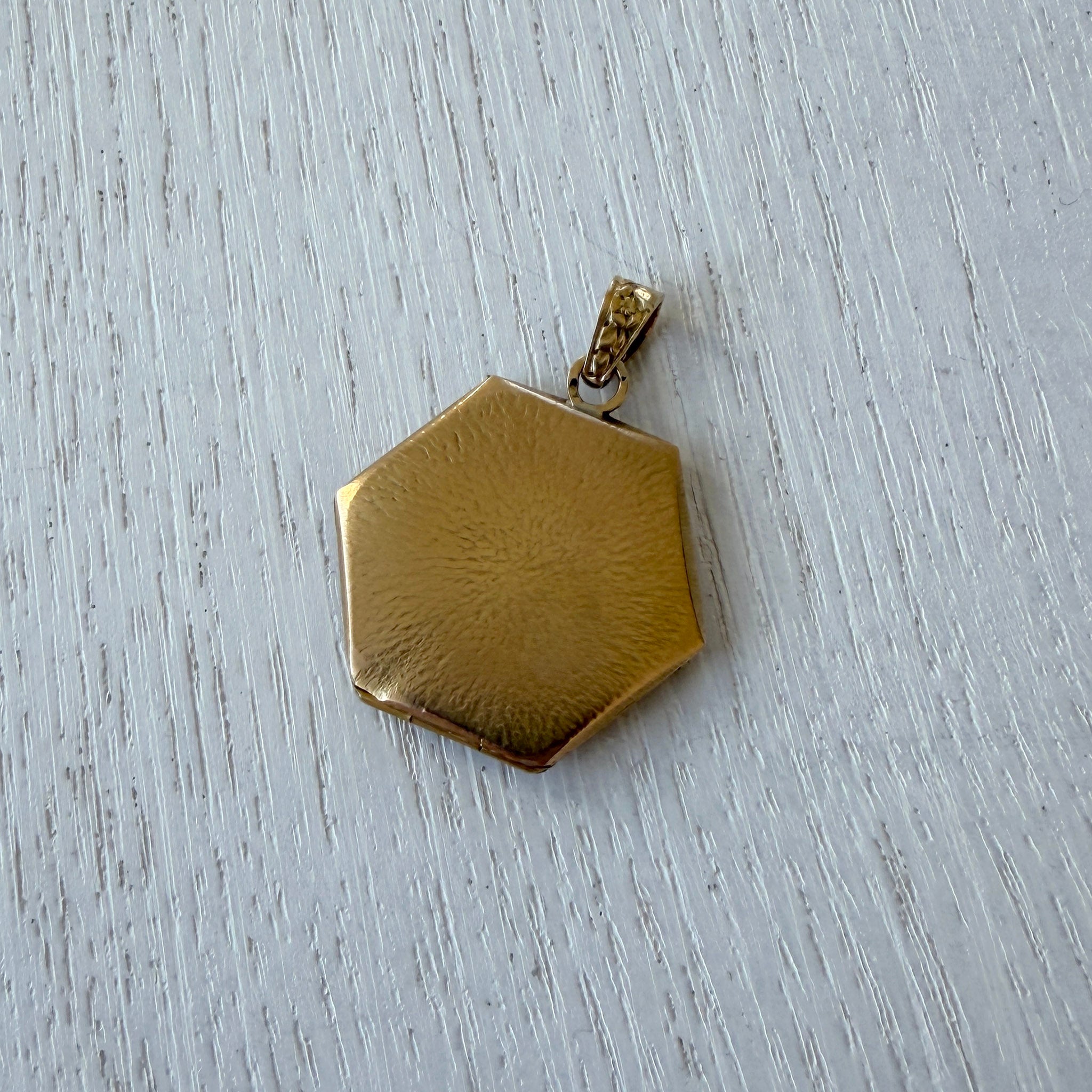 Victorian French 18K Gold Repoussé Locket Pendant