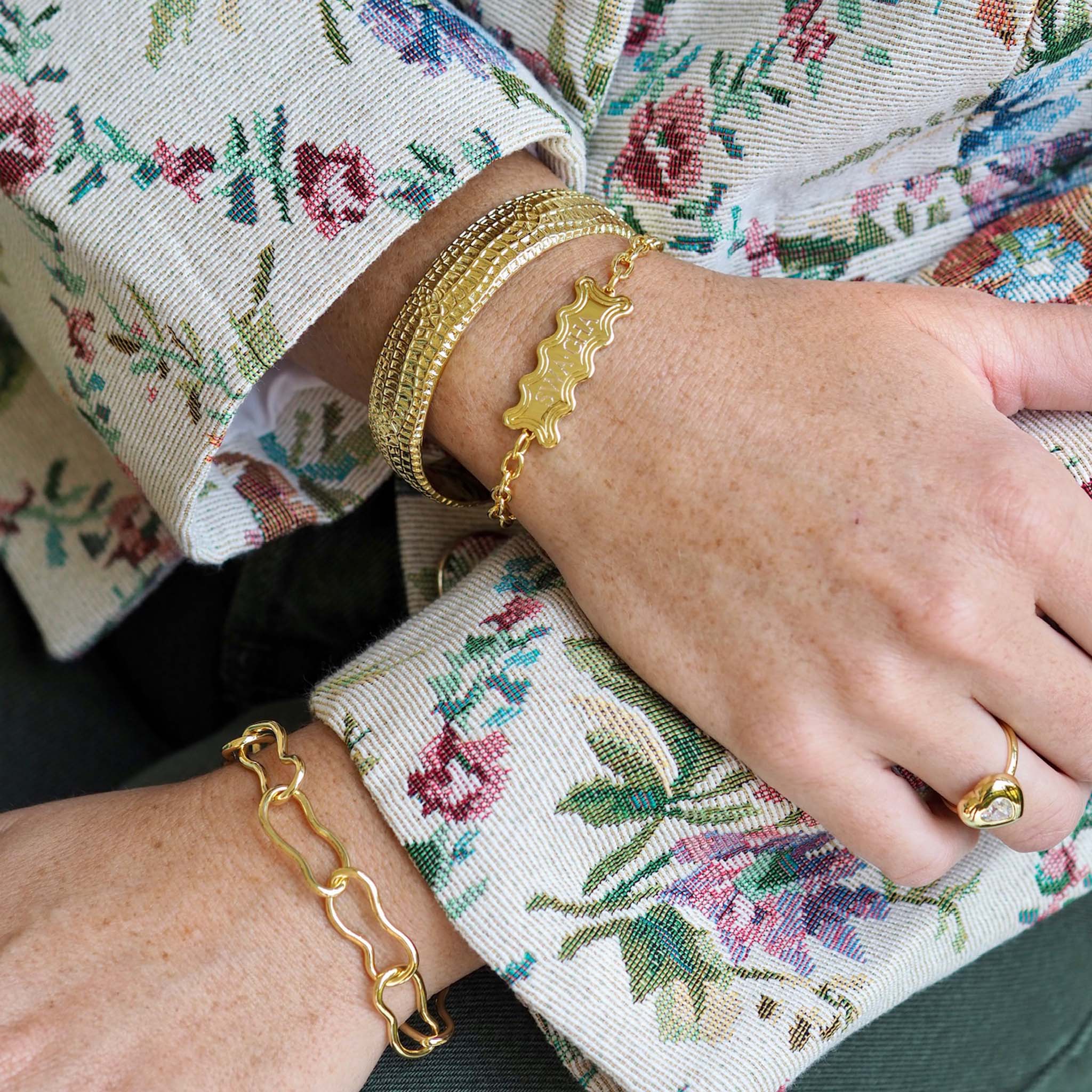 Goldbug Collection Peanut Texture Cuff