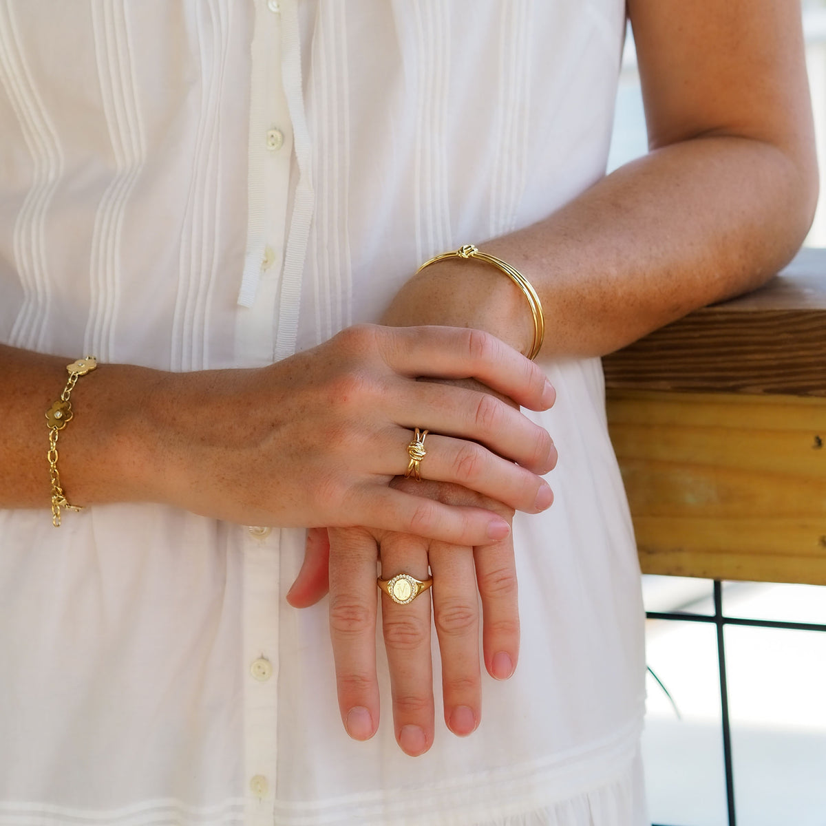 Goldbug Collection Tie the Knot Ring, Tie the Knot Cuff