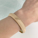 Adult 14K Gold Filled Plain 12mm Bangle with machine engraving