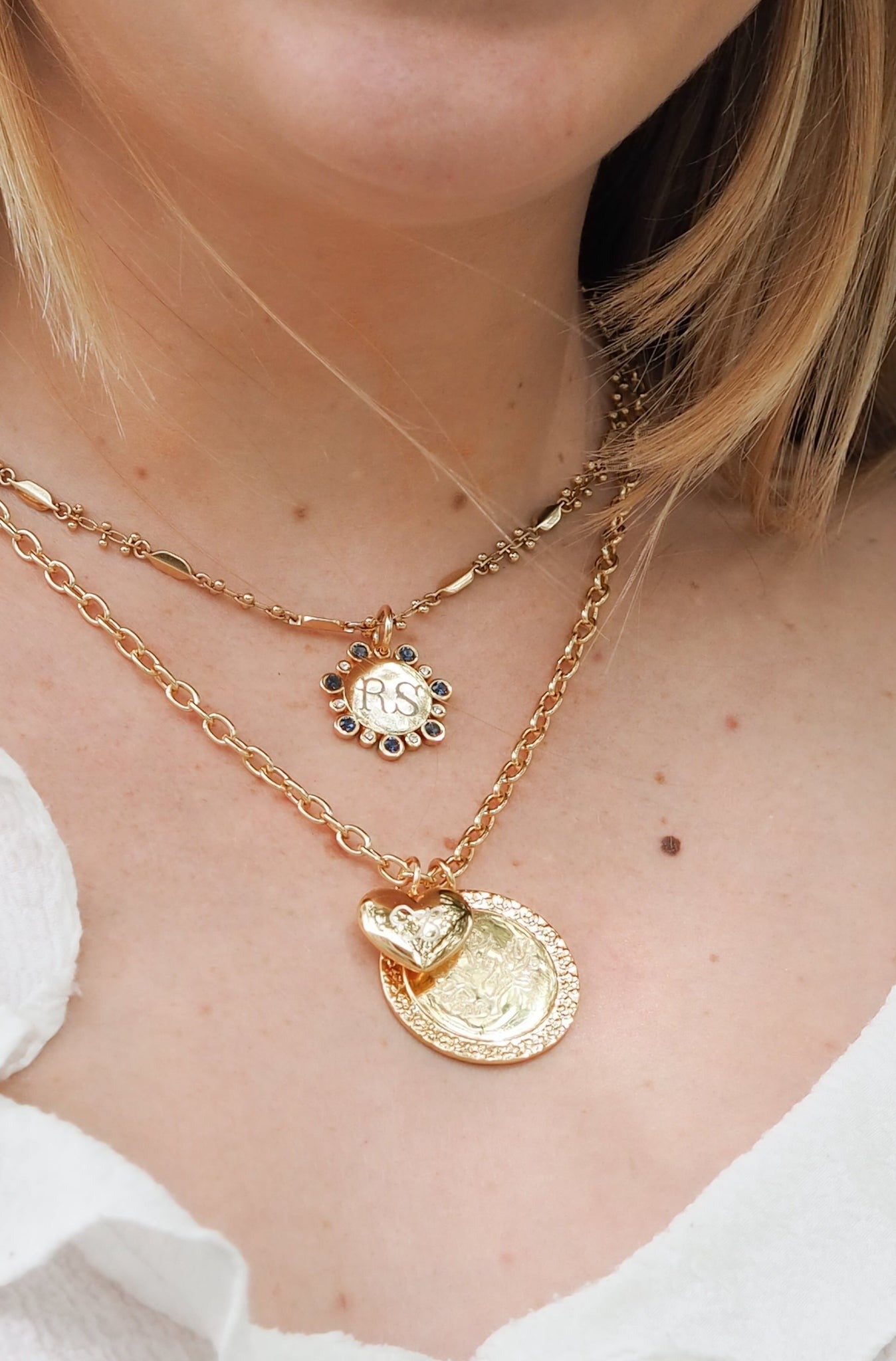 Goldbug Collection Baby Puffy Heart Charm