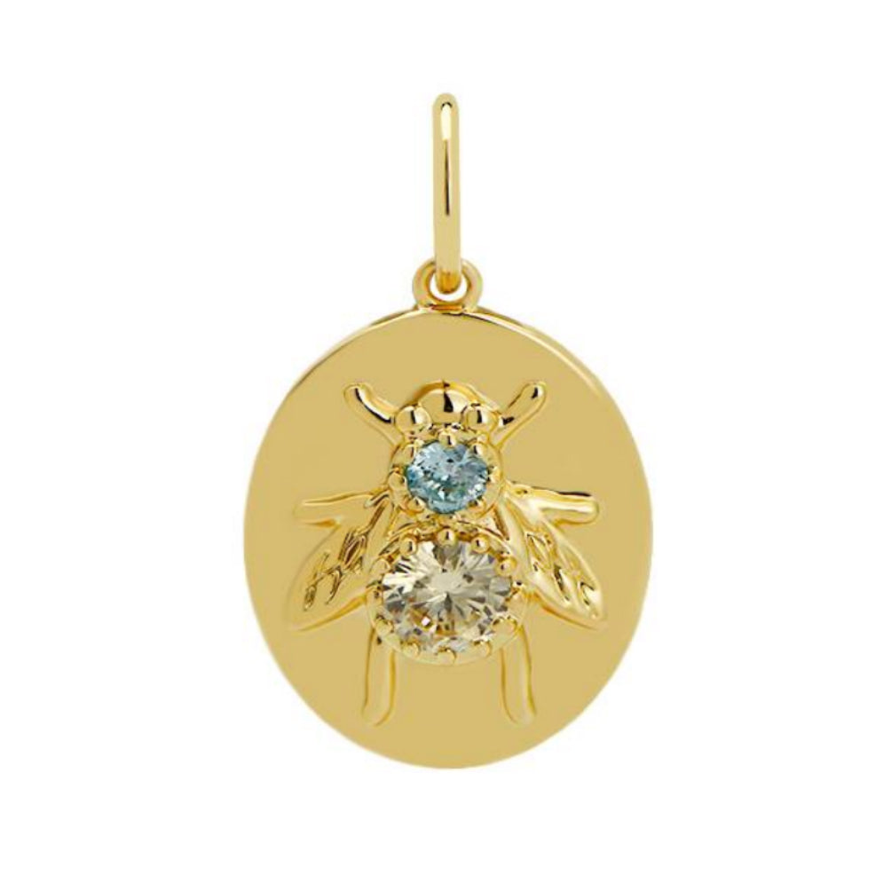 Goldbug Collection Summer Bug Oval Disc Charm