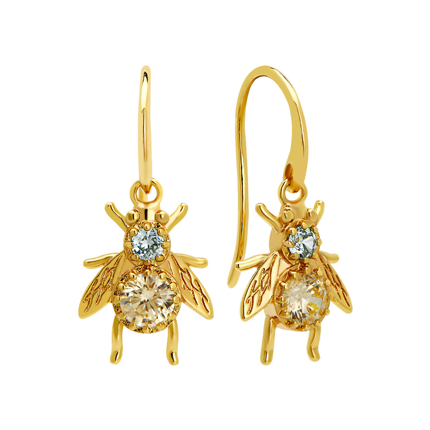Goldbug Collection Summer Bug Drop Earrings