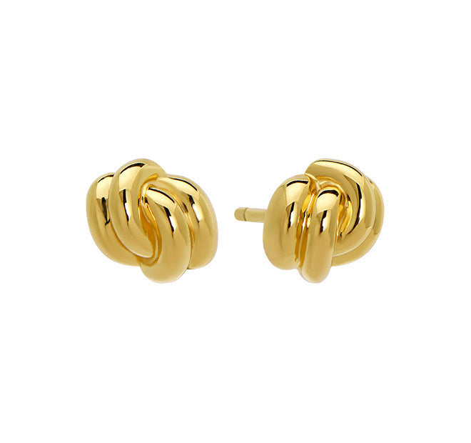 Goldbug Collection Tie the Knot Stud Earrings