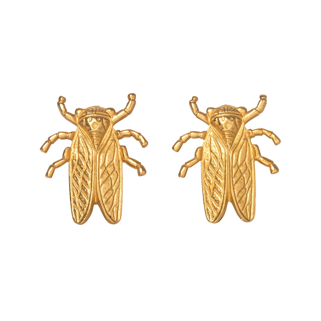 Goldbug Stayin' Alive Clip On Earrings