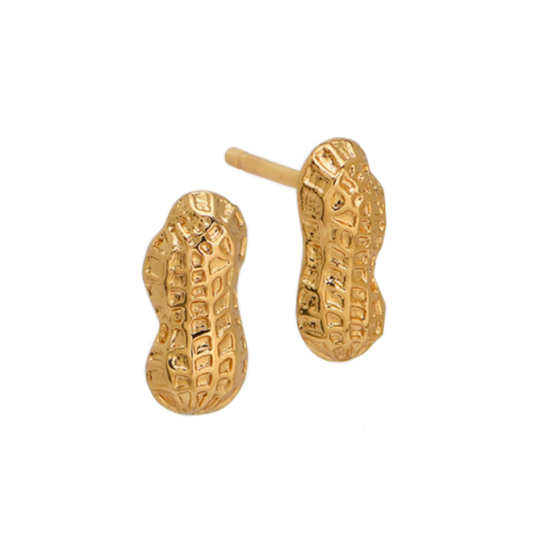 Goldbug Peanut Stud Earrings