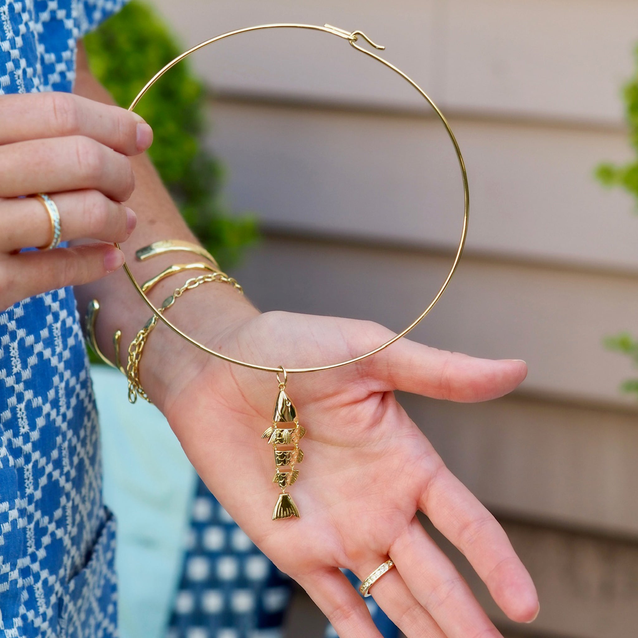 Goldbug Collection Hinged Fish Charm