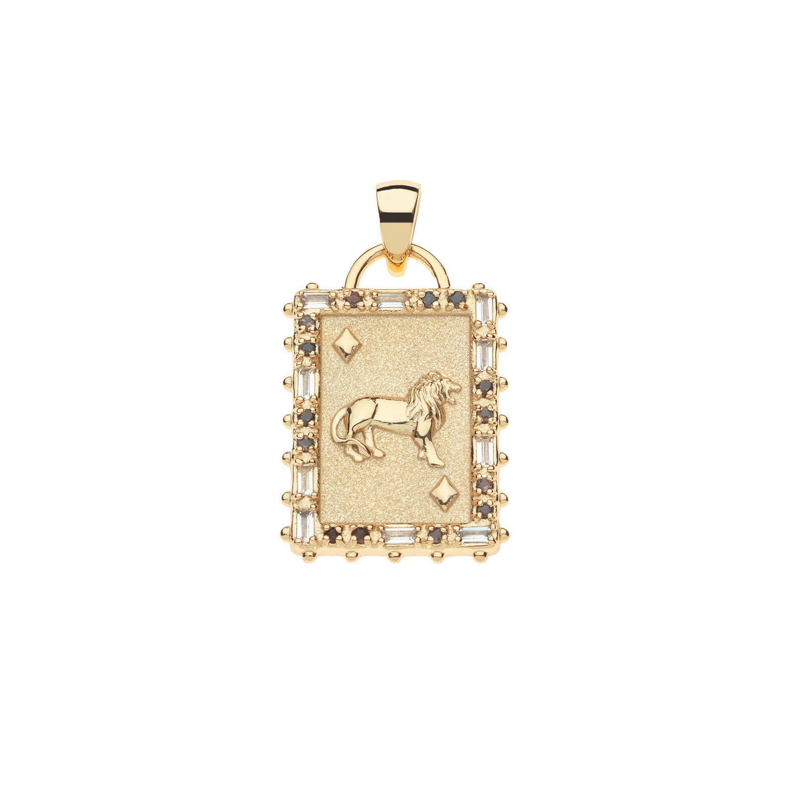 Jane Win COURAGE Queen of Diamonds Card Pendant