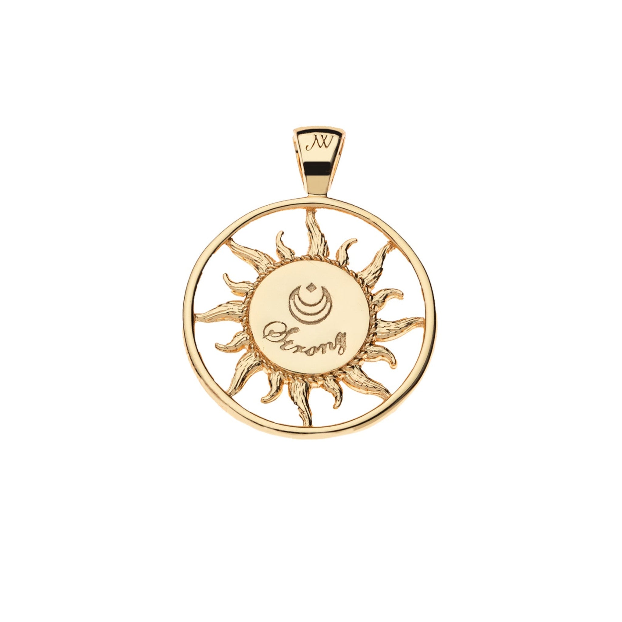 Jane Win STRONG Sun Rays Cutout Pendant