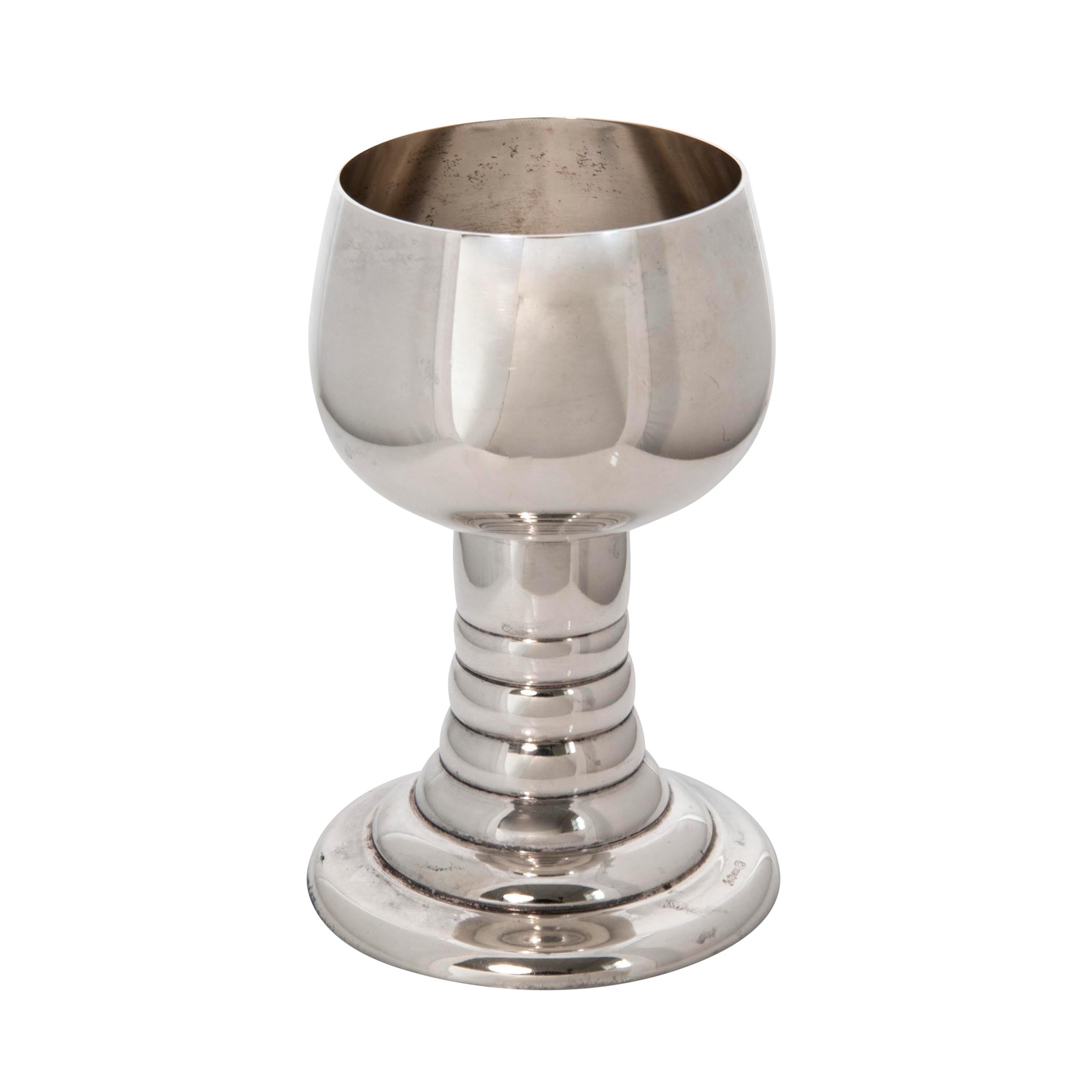 Art Deco German 830 Silver Wine Goblet