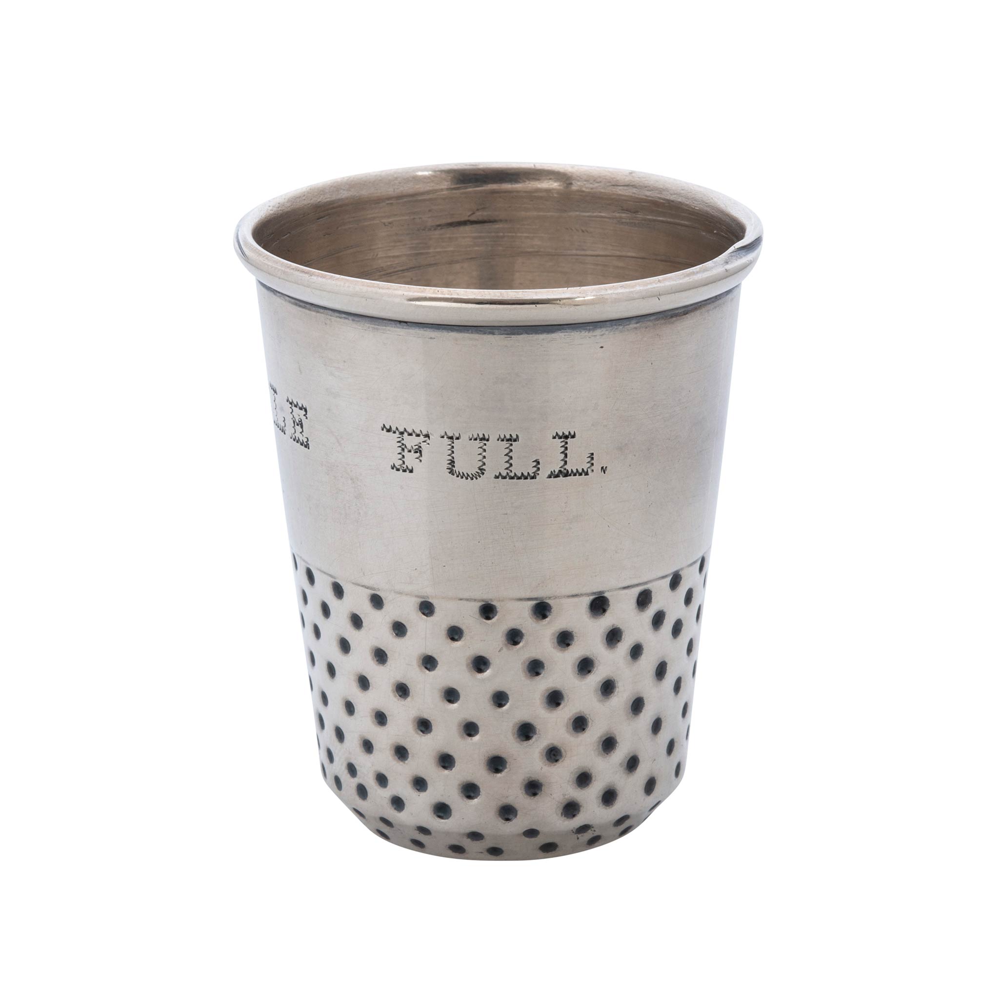 Estate Taxco Mexico Sterling Silver Thimble Full Jigger