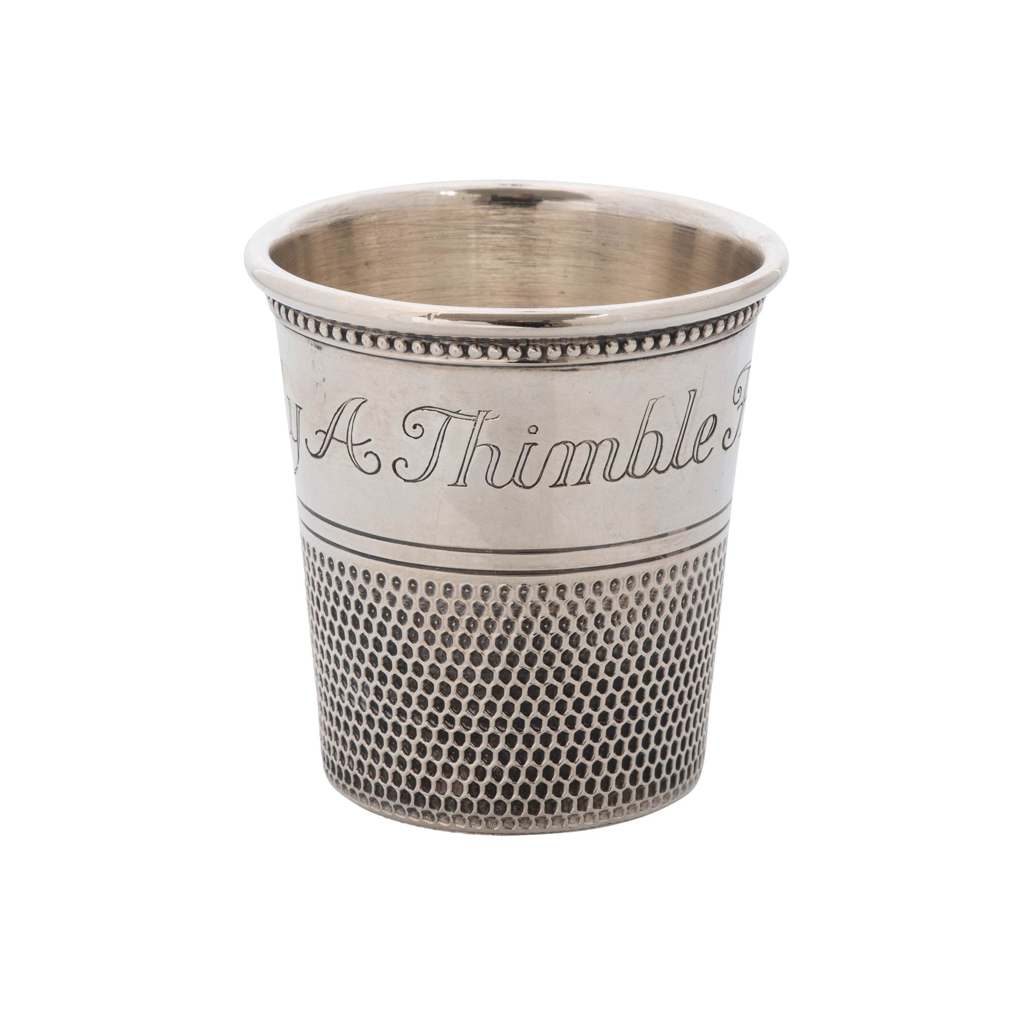 Estate Sterling Silver Only A Thimble Full Jigger