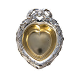 Estate Sterling Silver Heart Shaped Nut Dish