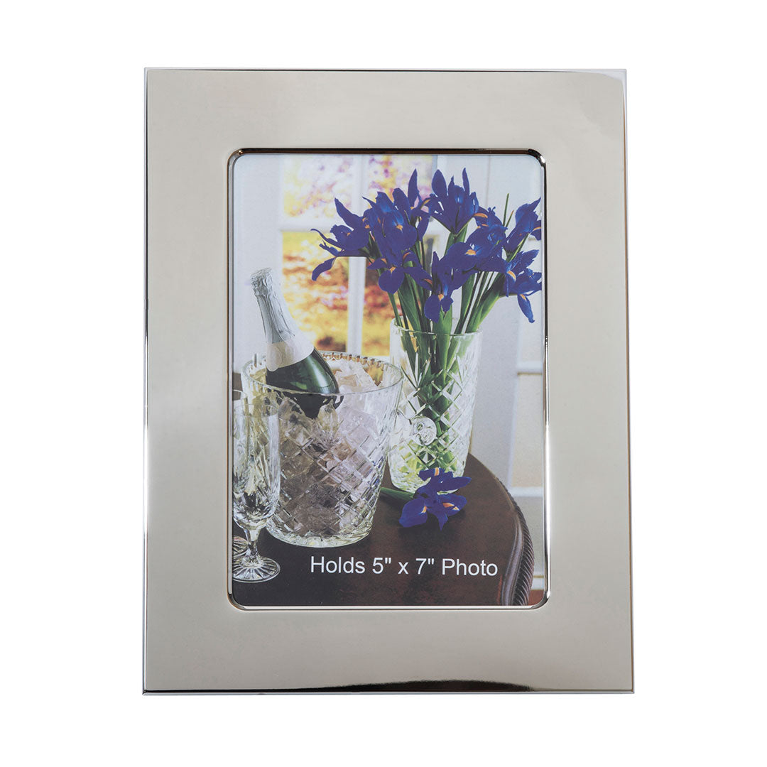Silver Plated Wide Border Picture Frame 5x7
