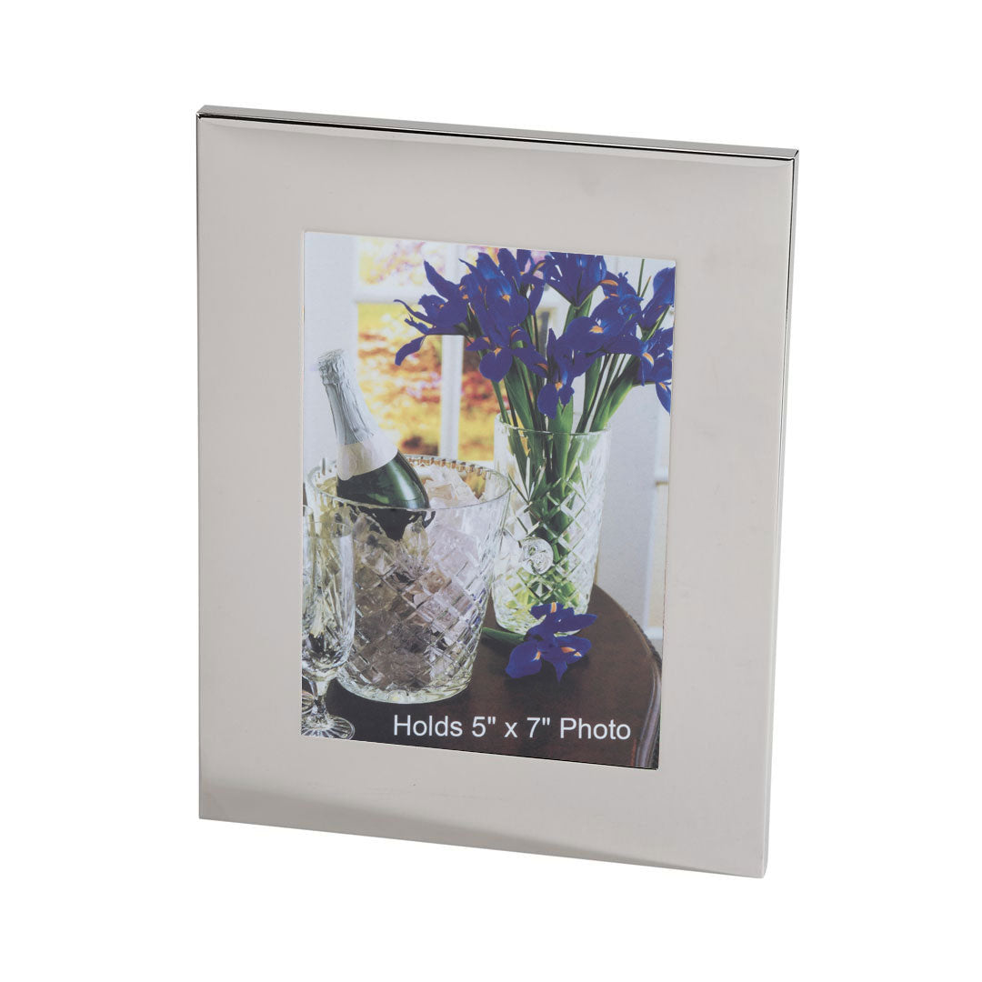 Silver Plated Wide Border Picture Frame 5x7