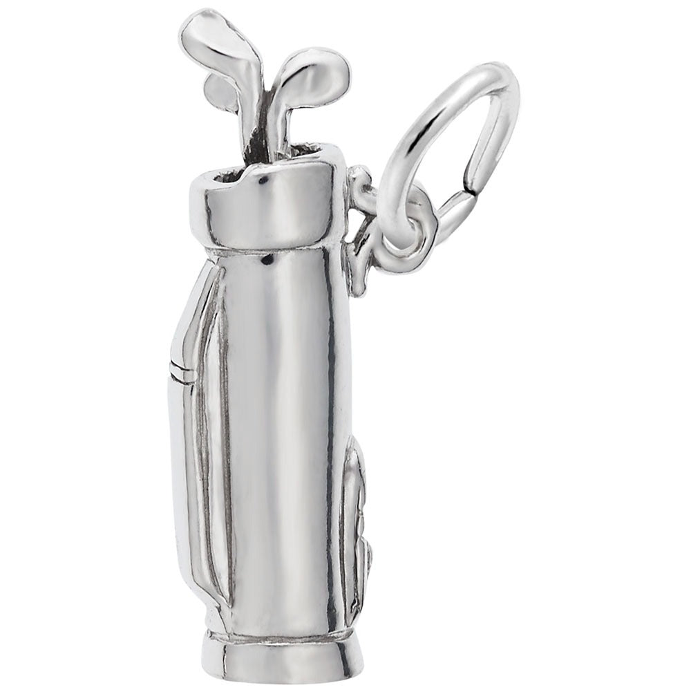 Sterling Silver Small Golf Bag Charm