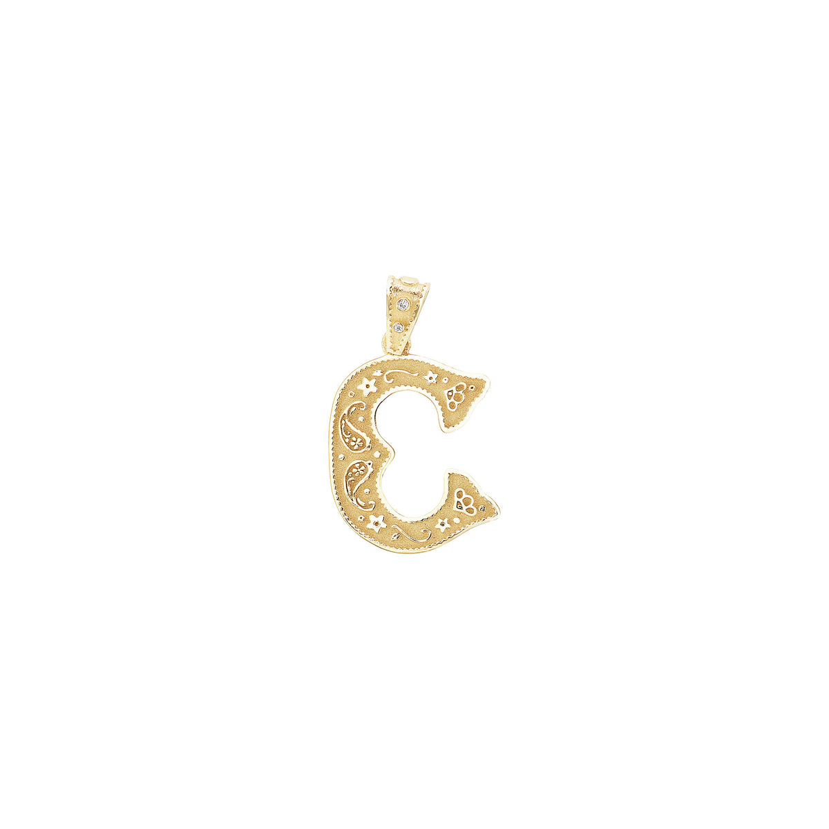 Marlo Laz Mini Southwestern Initial Charm C