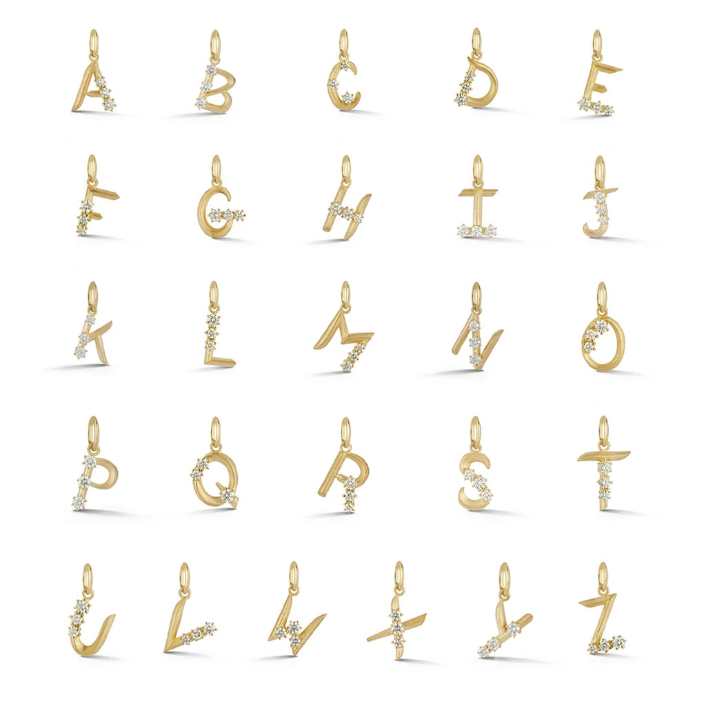 Jade Trau Letter Charms full alphabet