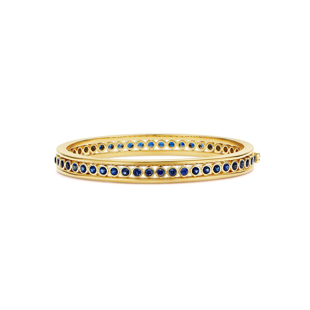Temple St. Clair Eternity Blue Sapphire Bangle Bracelet