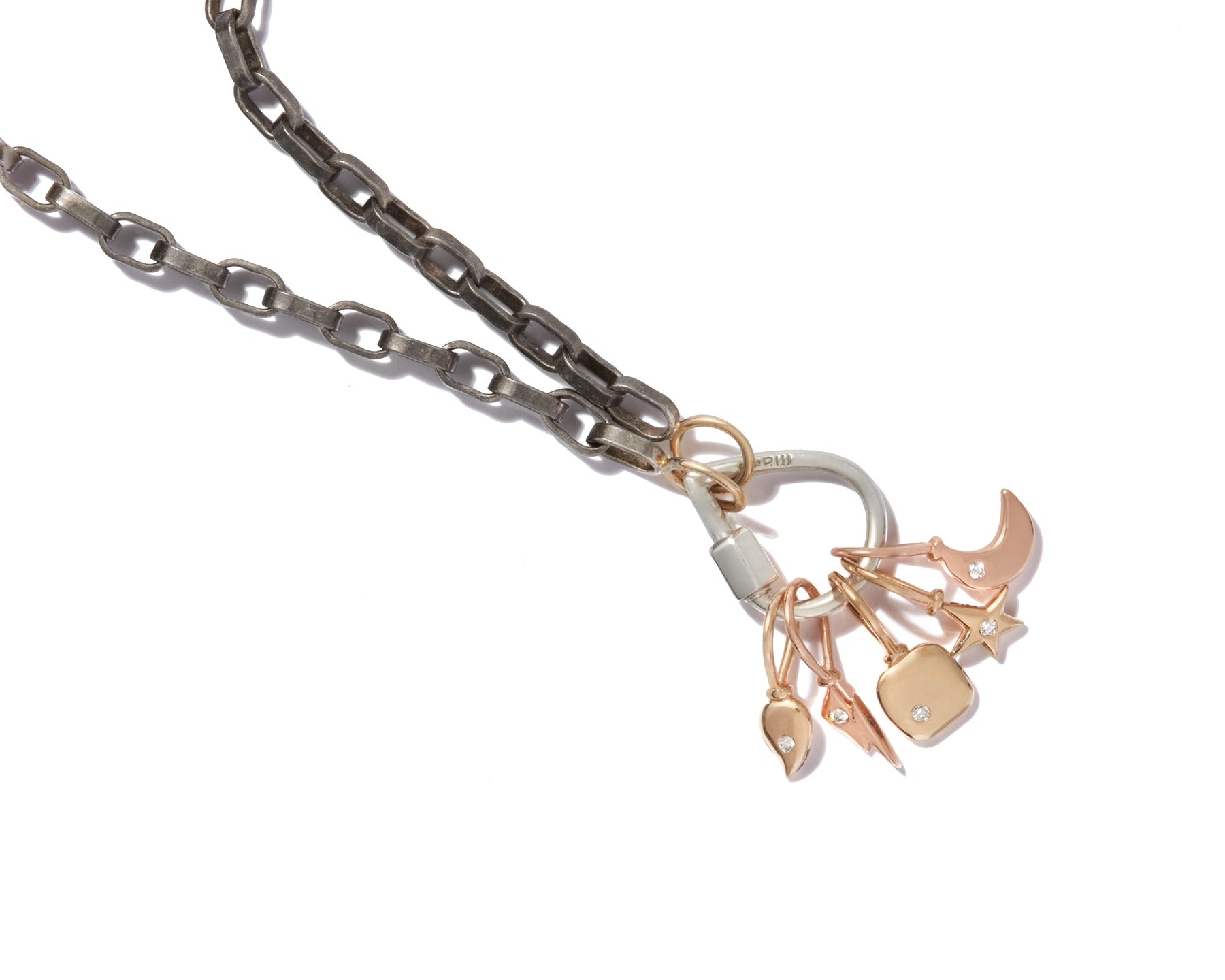 Marla Aaron Silver Baby Drop Lock