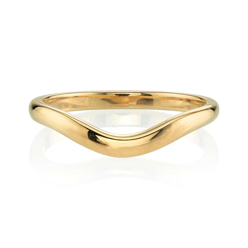 Single Stone 18K Yellow Gold Grace Band