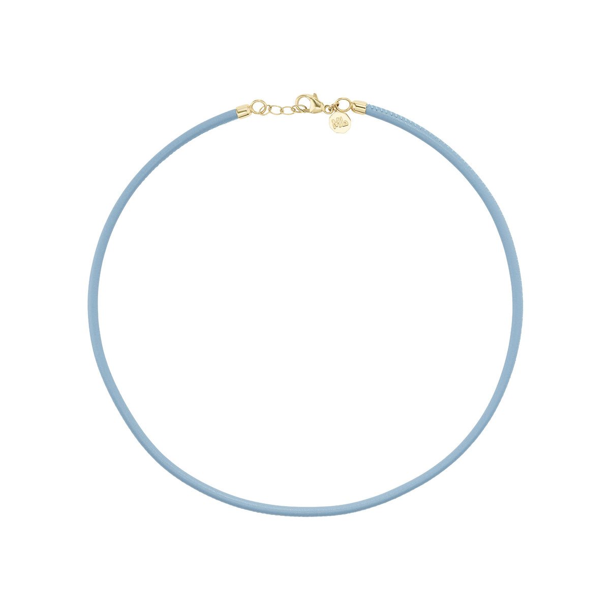 Marlo Laz Blue Leather Cord 15"