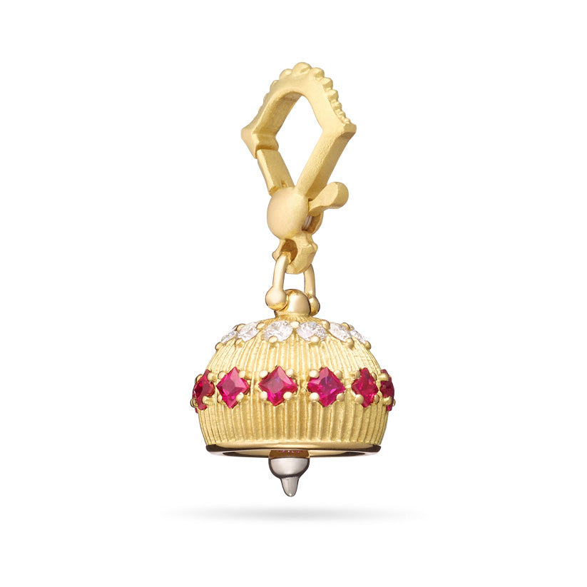 Paul Morelli Ruby & Diamond Meditation Bell 12mm
