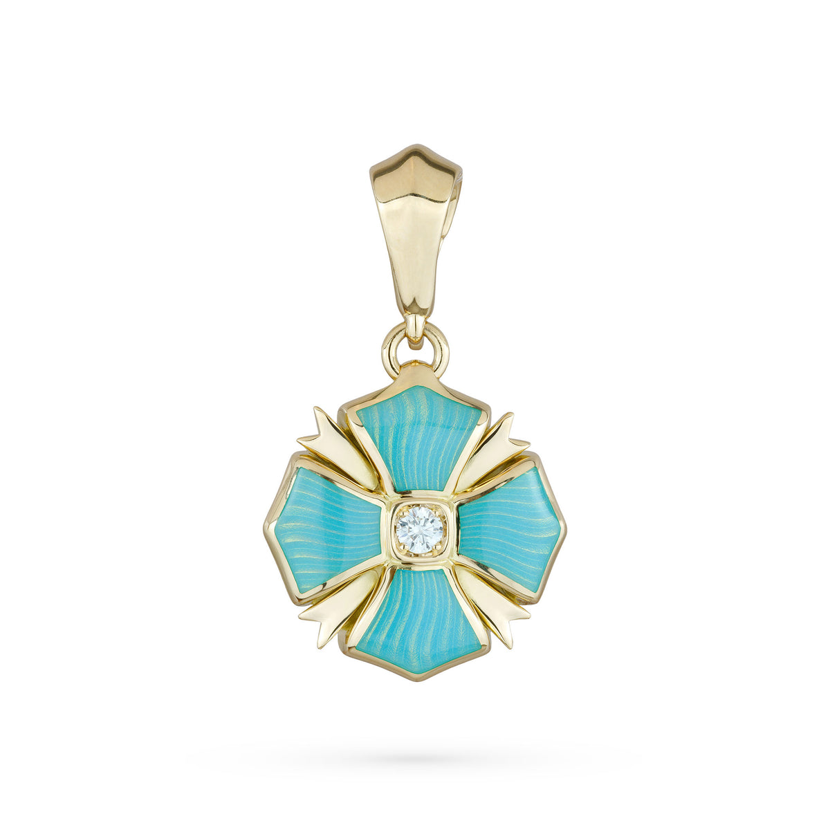 Paul Morelli Gallant Turquoise Enamel Bow Charm