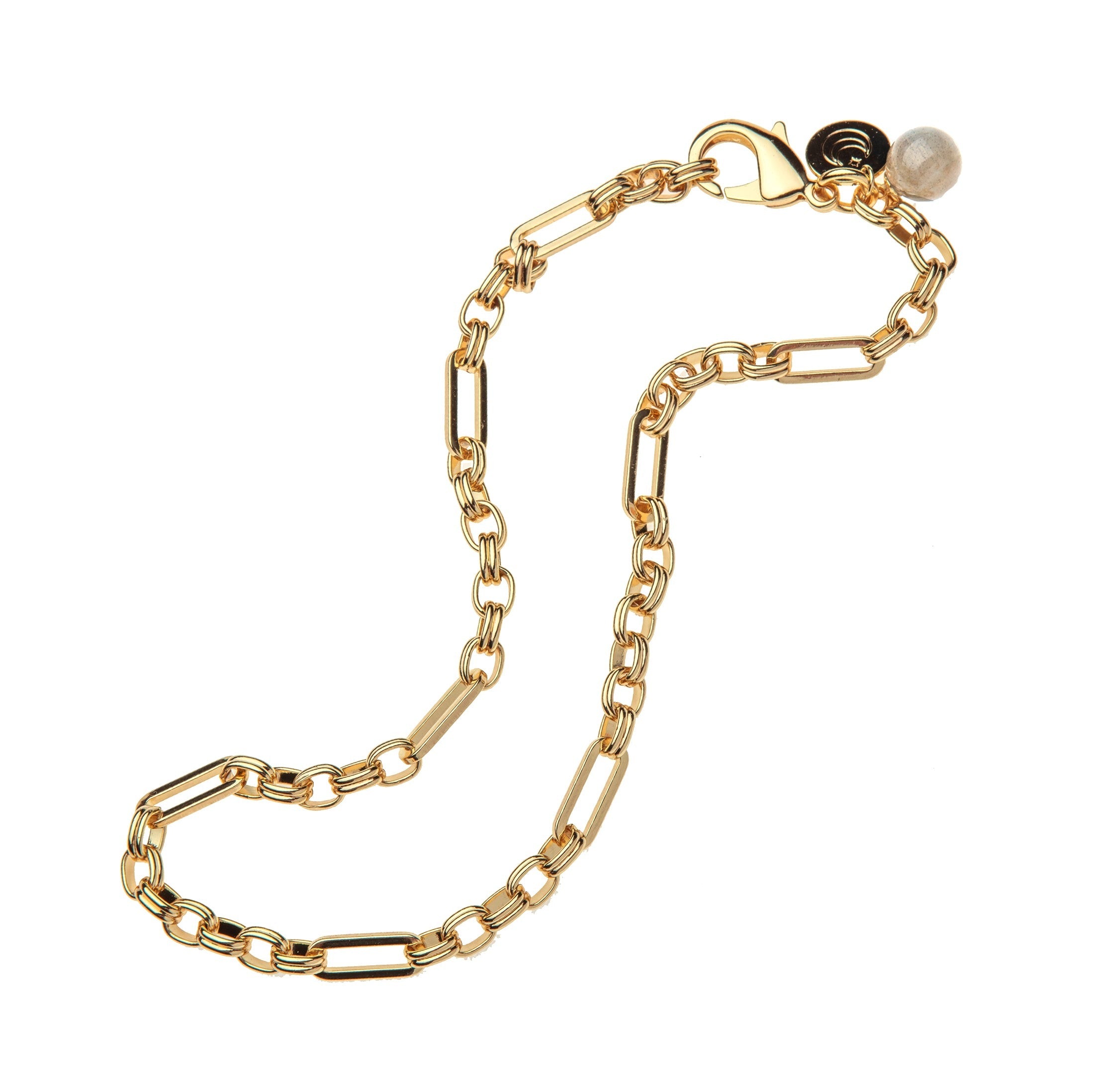 Jane Win Across All Time Chain with Labradorite Bead